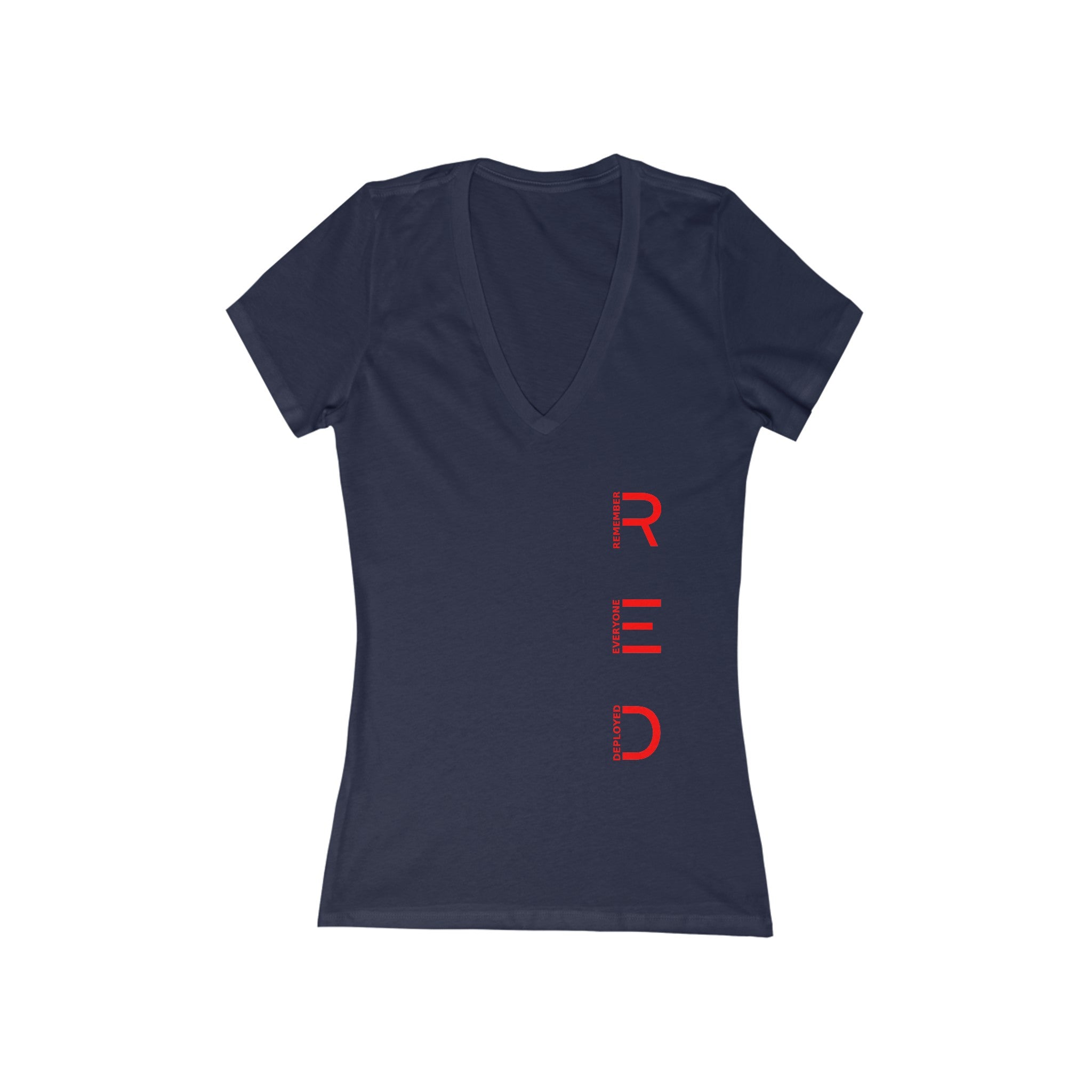 R.E.D. - Women's Jersey Deep V-Neck Tee