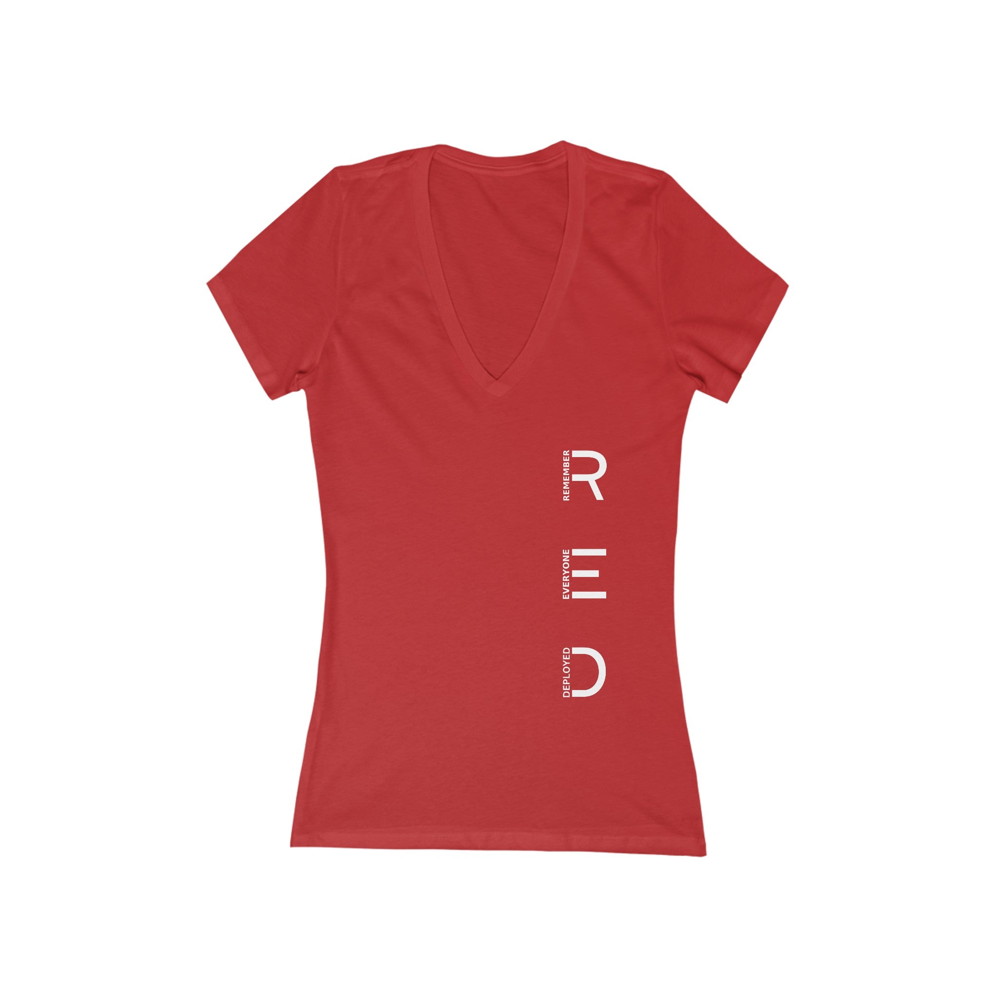 R.E.D. - Women's Jersey Deep V-Neck Tee