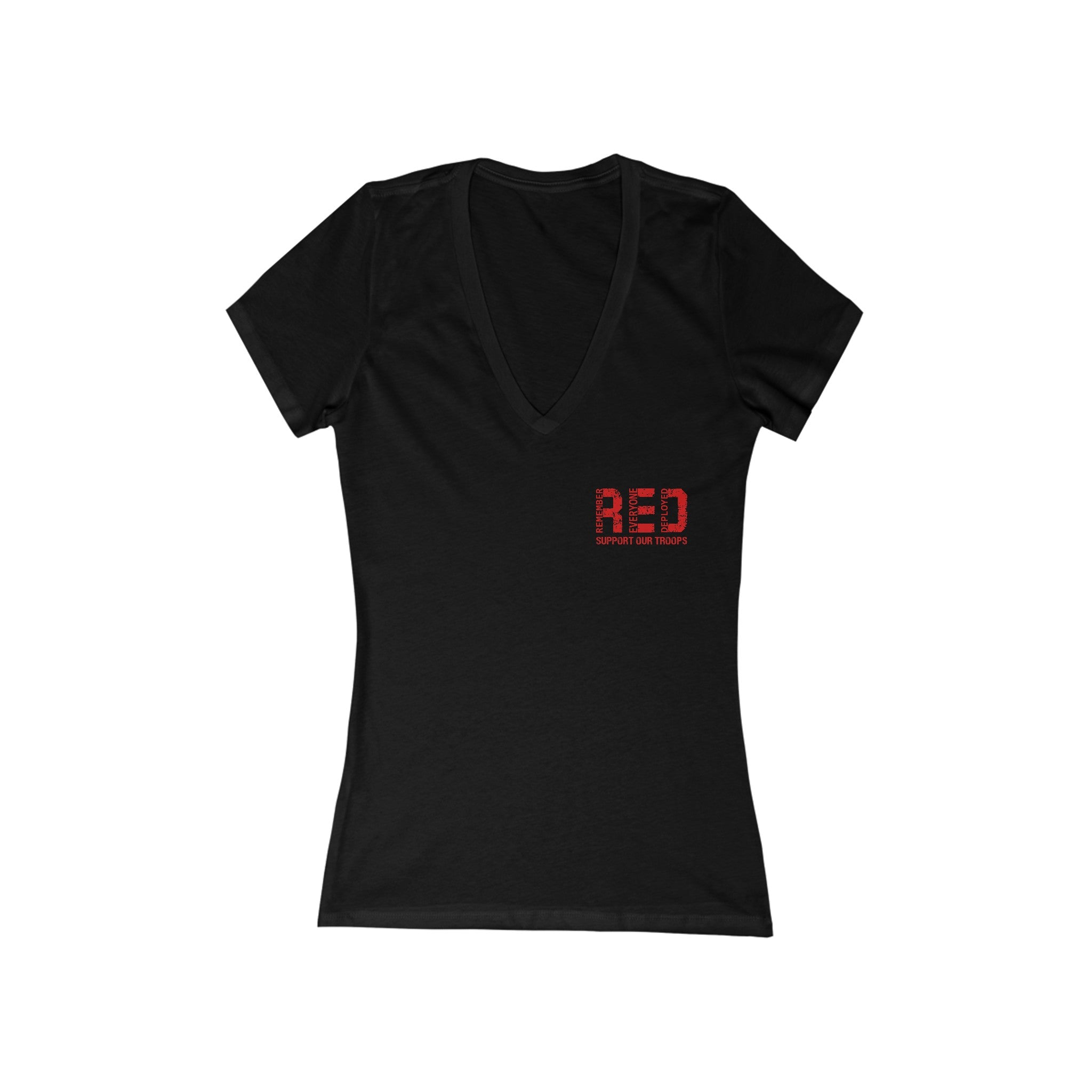 RED Friday - Women's Jersey Deep V-Neck Tee