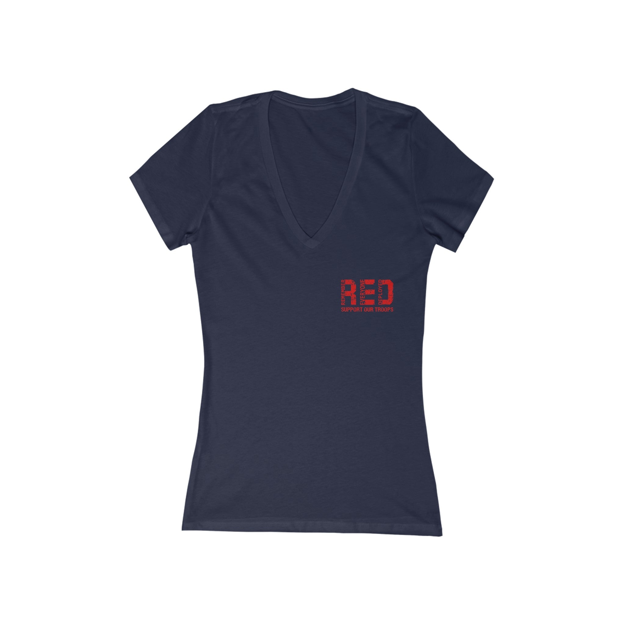 RED Friday - Women's Jersey Deep V-Neck Tee