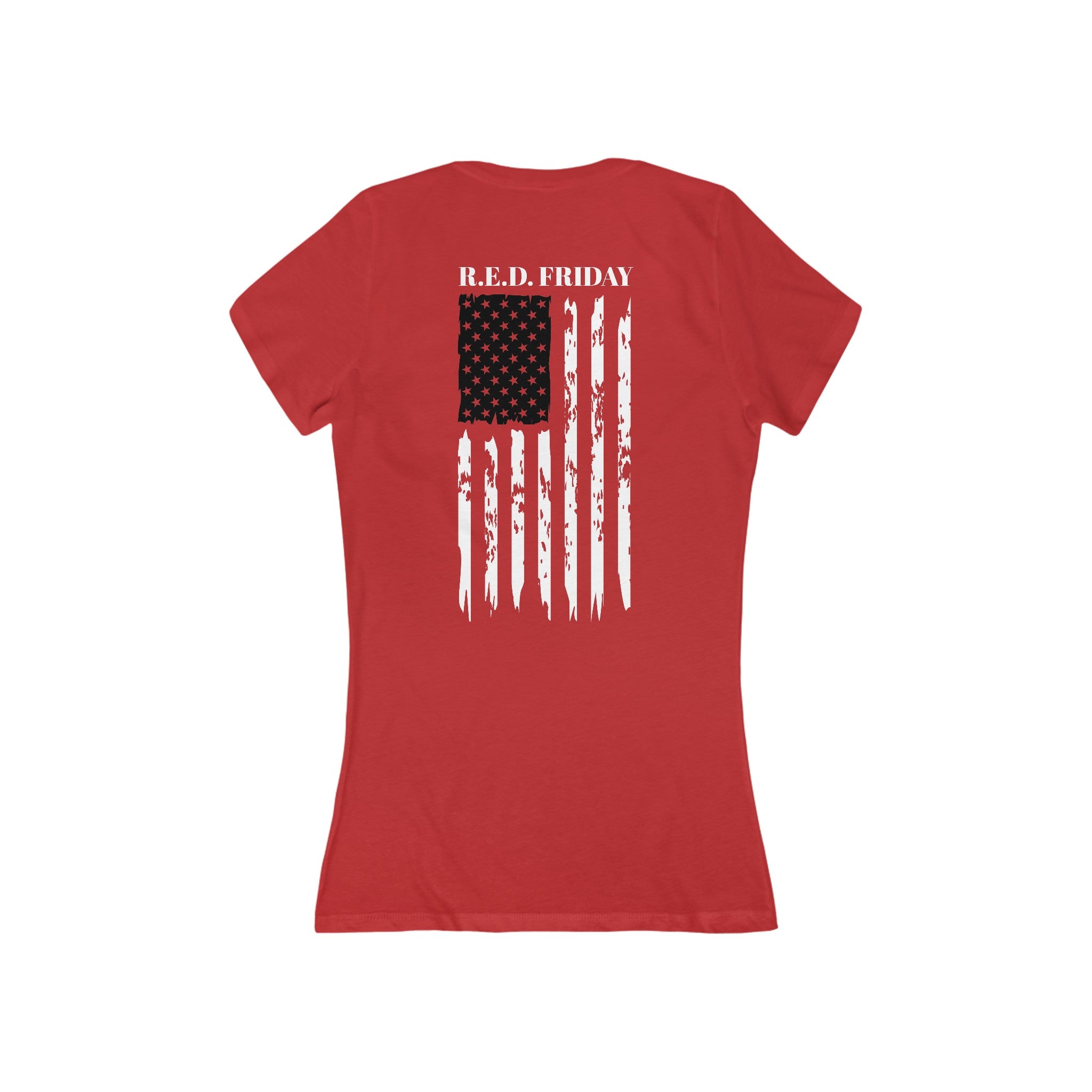 R.E.D. - Women's Jersey Deep V-Neck Tee