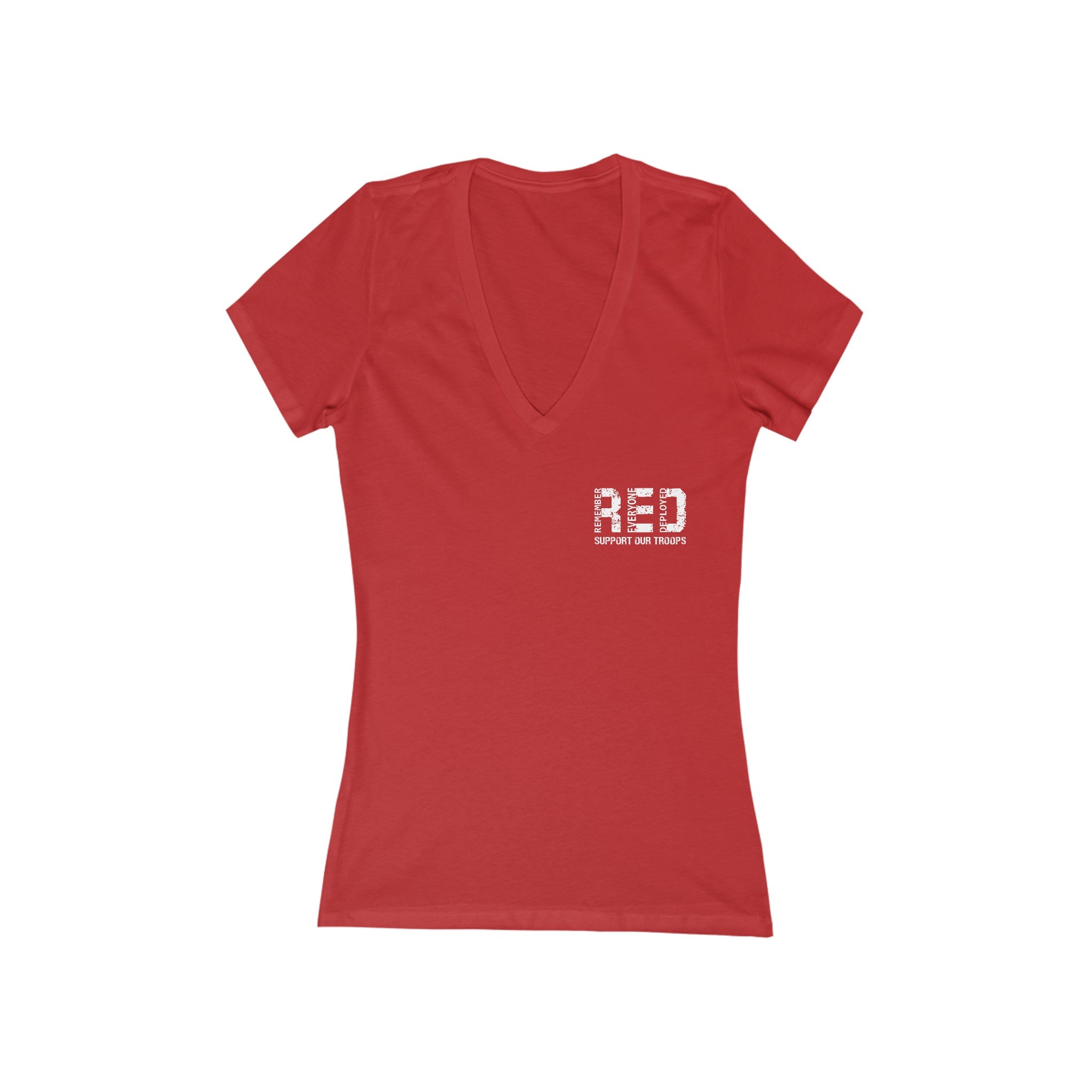 RED Friday - Women's Jersey Deep V-Neck Tee