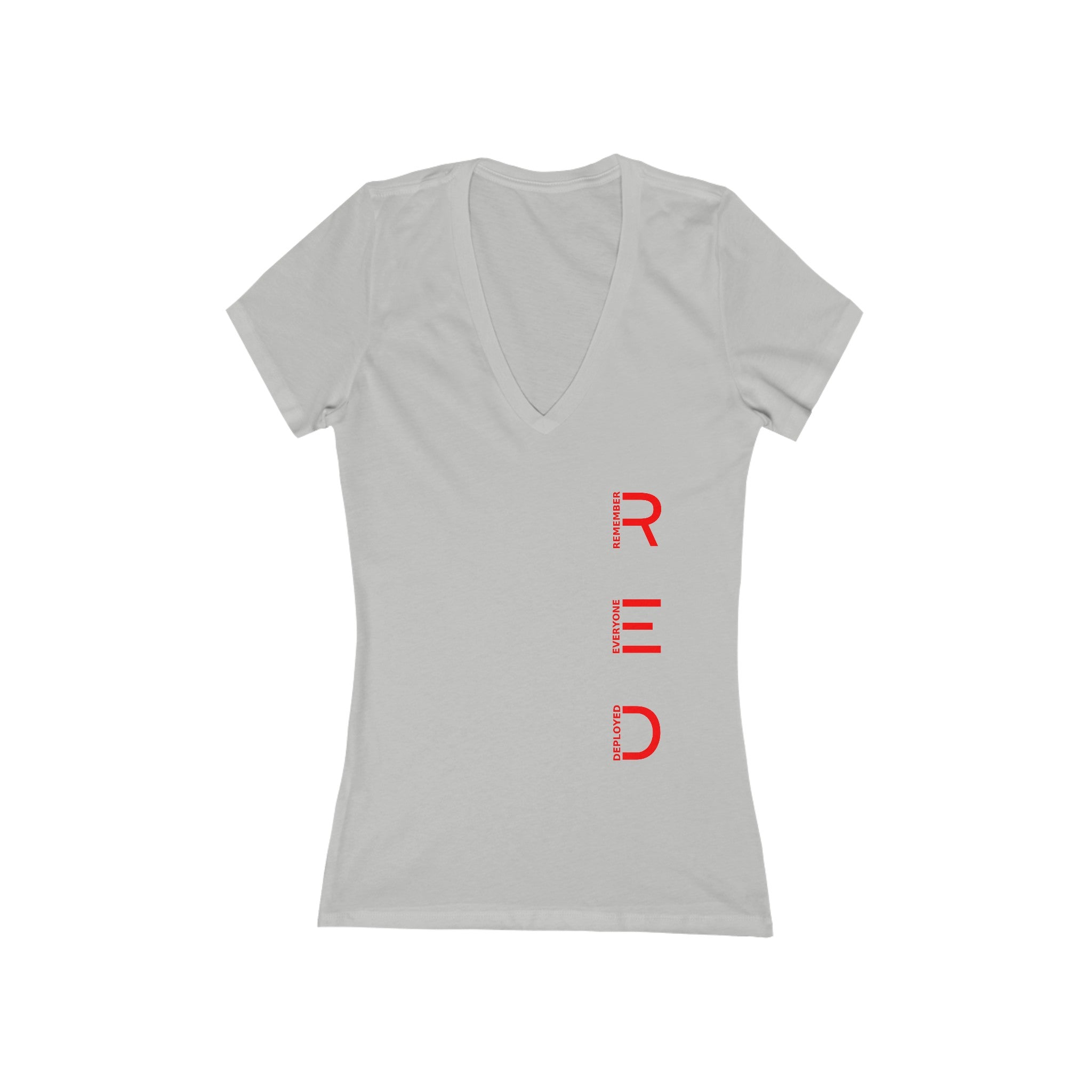 R.E.D. - Women's Jersey Deep V-Neck Tee